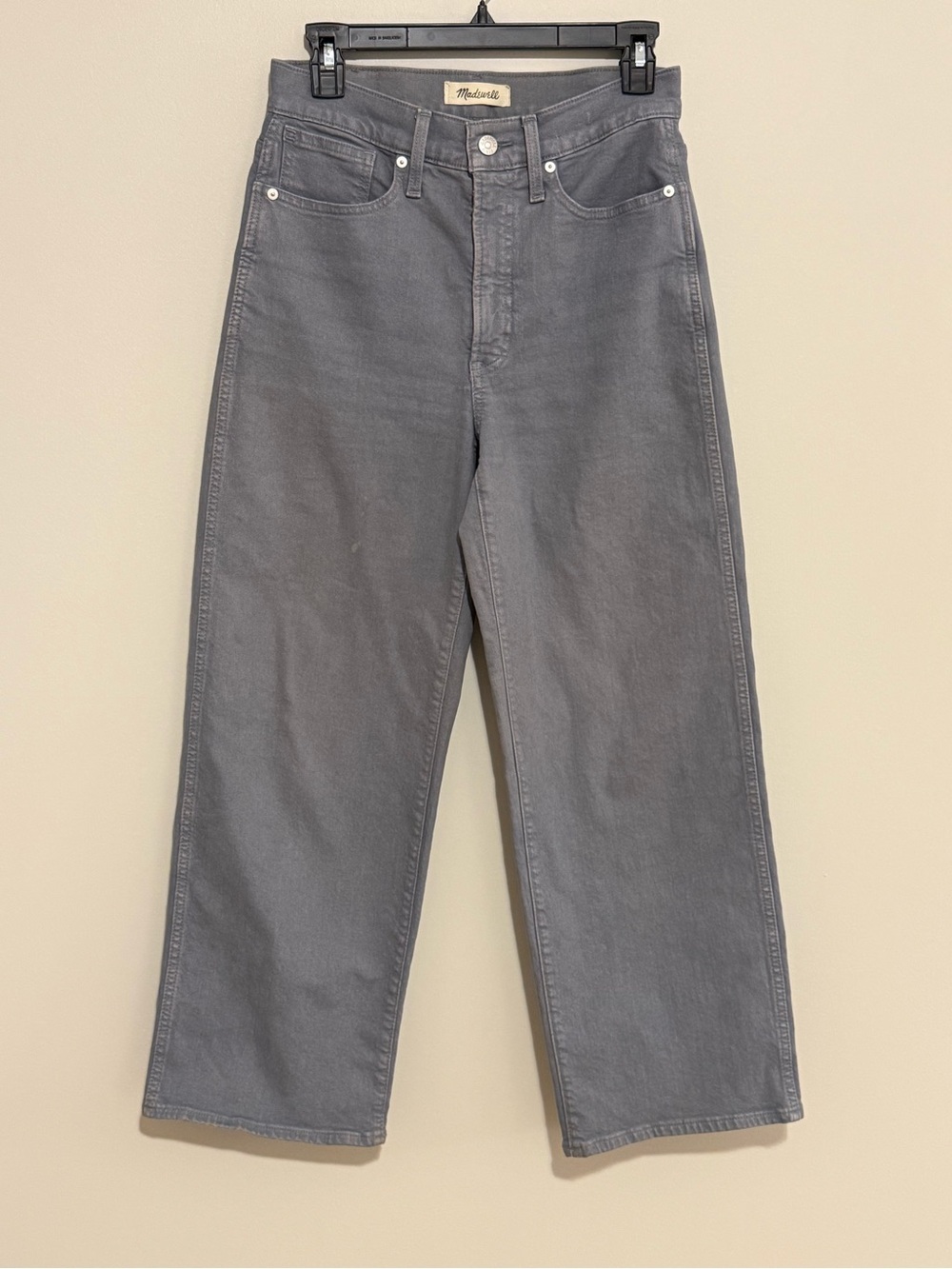 Madewell The Perfect Vintage Wide-Leg Jeans in Slate Gray